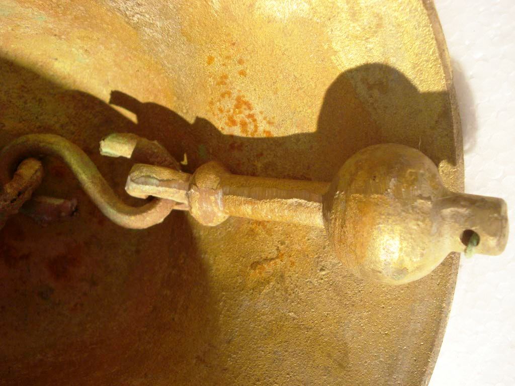 VANDE MATRAM Brass Bell with INDIAN Political Party BJP Symbol - ENGRAVED Bhartiya Janta Party (1379)