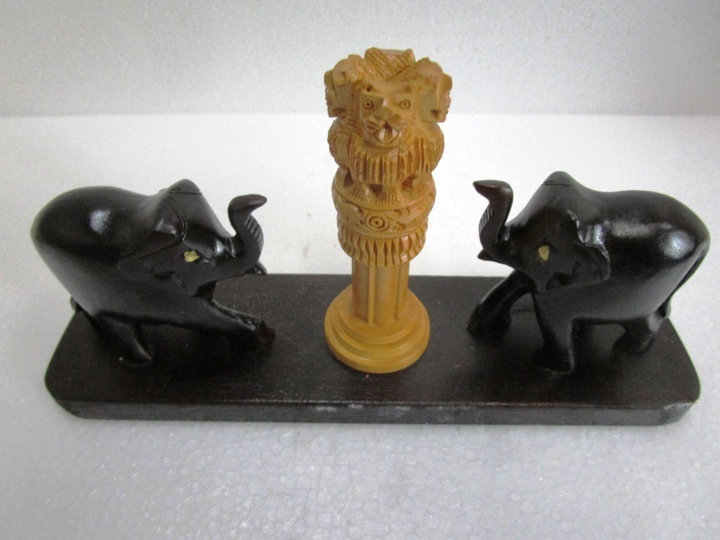 Indian NATIONAL Emblem / Symbols with ELEPHANT - Ashok STAMBH (1495)