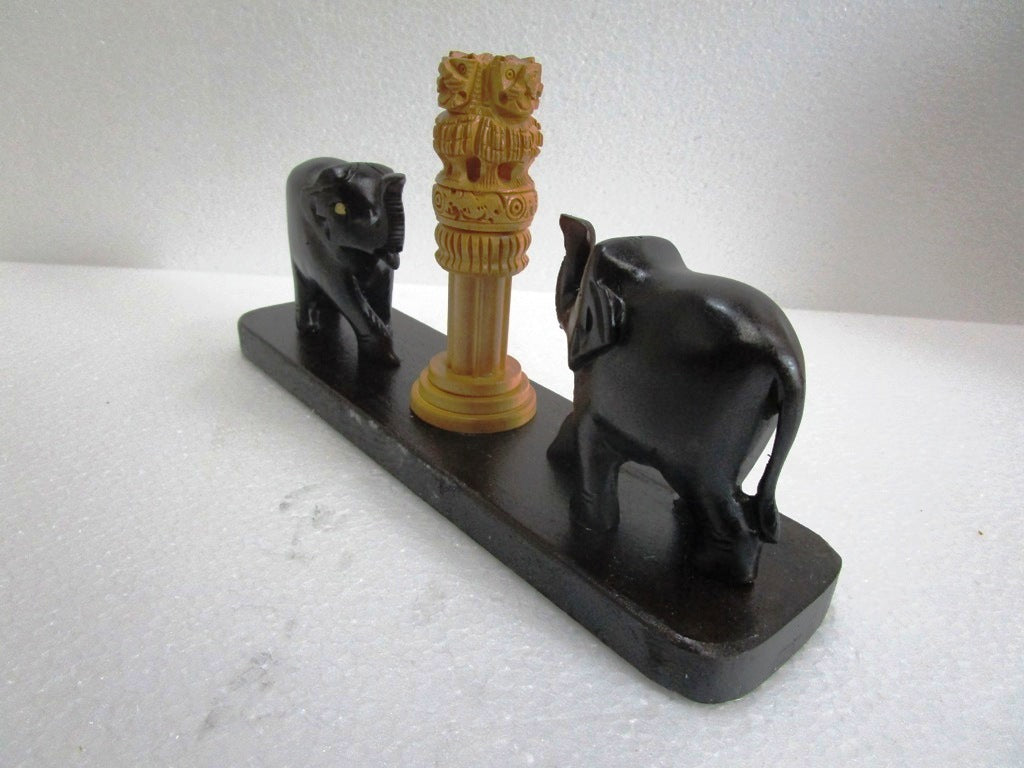 Indian NATIONAL Emblem / Symbols with ELEPHANT - Ashok STAMBH (1495)