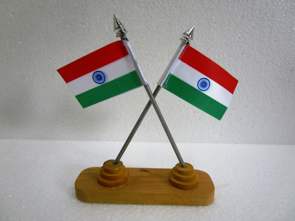 Indian NATIONAL FLAG Stand - Bharat- Republic of INDIA (1498)