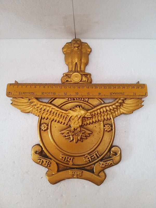 VAYU SENA Crests Plaque Badge - 12" -  - 3D - Indian AIR Forces (162)