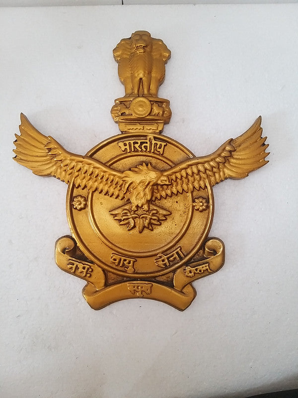 VAYU SENA Crests Plaque Badge - 12" -  - 3D - Indian AIR Forces (162)