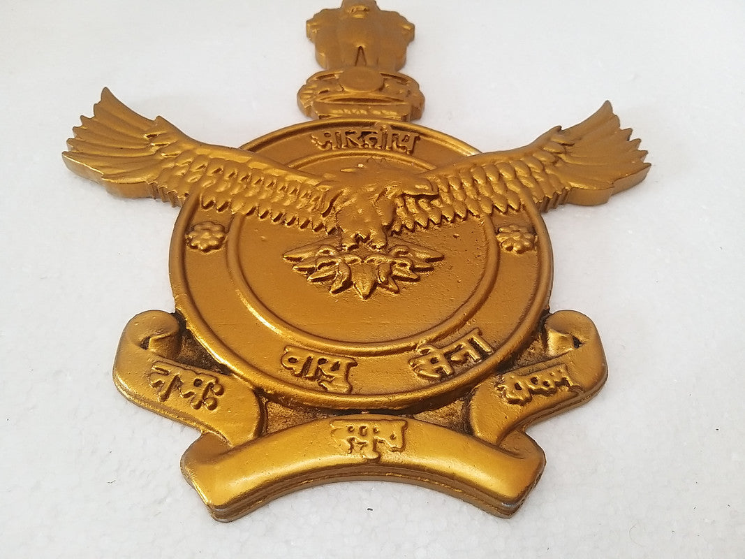 VAYU SENA Crests Plaque Badge - 12" -  - 3D - Indian AIR Forces (162)