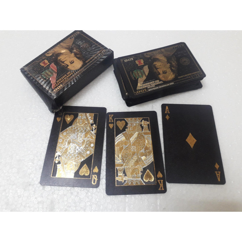 Playing Cards Black Dollar Design -52 Cards in Box - Best Quality (168)