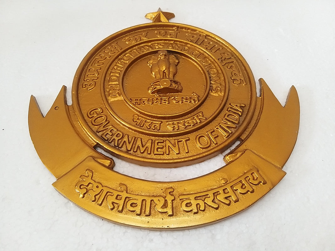 Indirect Taxes And Customs Crests Plaque Badge - 12" - Advocate Tax Constultant  (176)