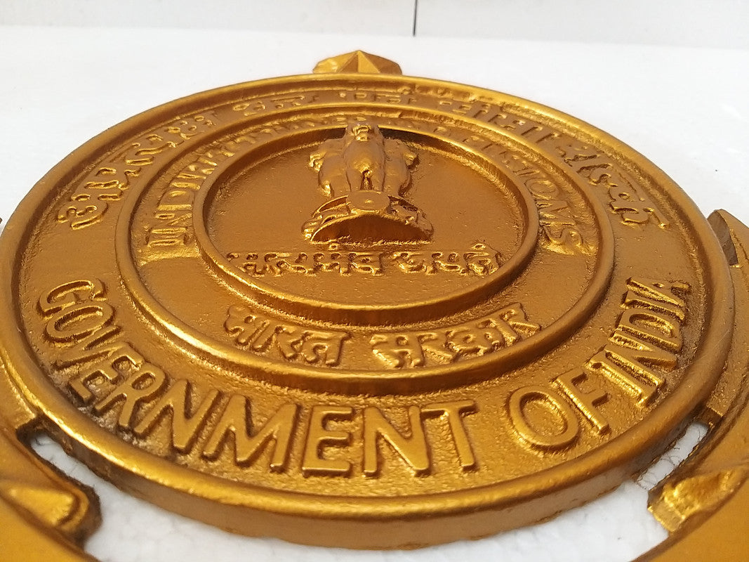 Indian GST & CUSTOMS Wall Plaque - 12 Inches - 3D Cast (176)