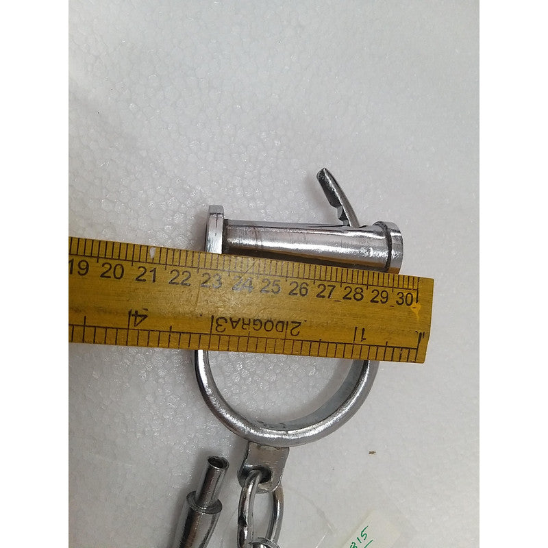 Heavy Duty Police Handcuff | Carbon Steel Made Solid | Theatre Play Silver Plated Police (1815)