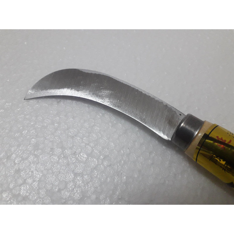 Hand Sickle for Agriculture Work with Wooden Handle | Wood Cutter | Sugar Cane Cutter | Farm House (206)