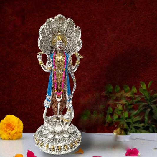 Standing Lord Vishnu JI Statue Idol Murti | 12 Inches | For Temple Decor (2279)