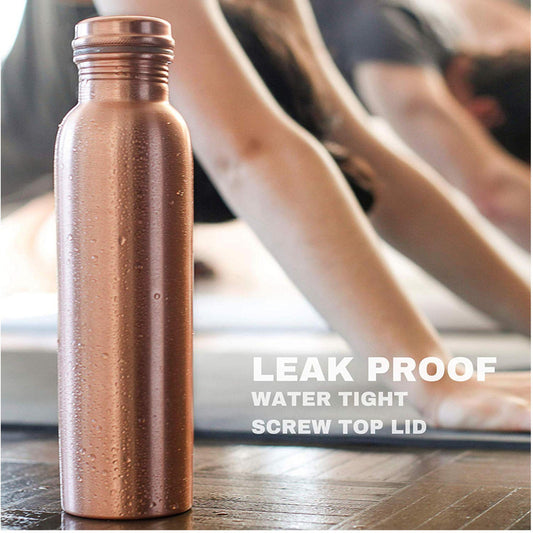 100% Copper/BRASS Water BOTTLE | 750 ml | BEST FOR HEALTH (2431)