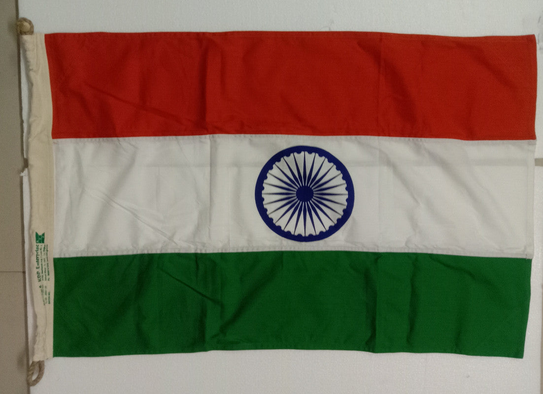 Indian NATIOINAL FLAG - Made of KHADI - India - 3 x 2 Feet - BIS approved (2534)