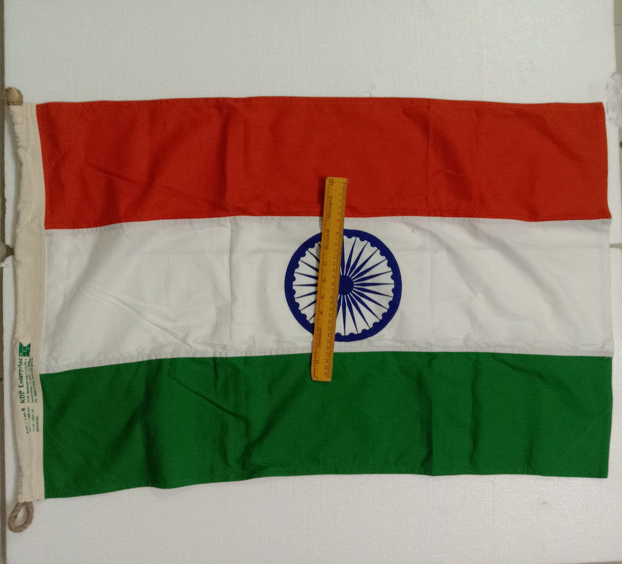 Hindustan Bharat India National Flag - Indepence Day - Made of KHADI - 3 x 2 Feet - BIS approved (2534)