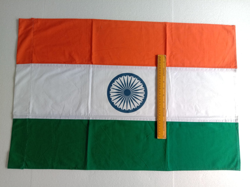 Hindustan Bharat India National Flag - Indepence Day - Cotton - 3 x 2 Feet (2536)