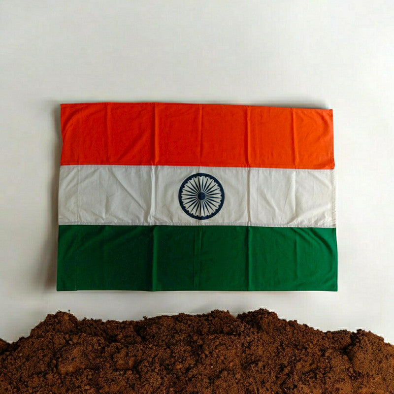 Indian NATIOINAL FLAG - Cotton- India - 4 x 3 Feet (2539)