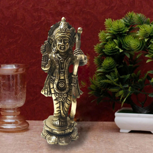 Shri Ram Brass Idol | Lord Ram Statue Figurines | For Puja Ghar Home Decoration (2618)