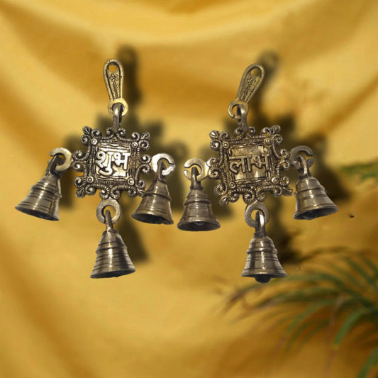 Hanging Shubh Labh | With Bells | Home Office Decor | Indian Spiritual collection (2762)
