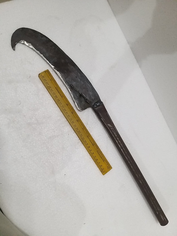 Hand Sickle for Agriculture Work | Wooden Cutter | Sugar Cane Cutter | Farrm House | Garden | Lawn | Tree Cutter (2960)
