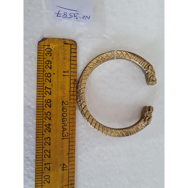 Traditional Brass Gold Plated Kada Cuff for Men (3587)
