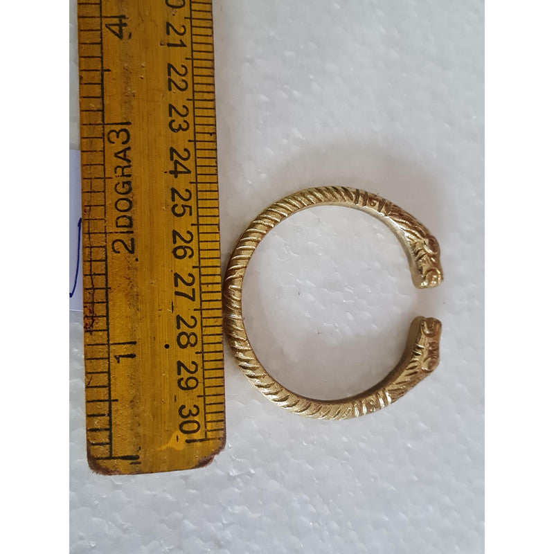 Traditional Brass Gold Plated Kada Cuff for Men (3594)