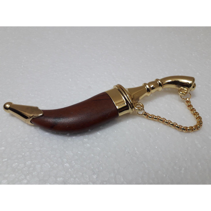 Stainless Steel Sikh Siri Sahib Taksali Singh Gold Plated (377)