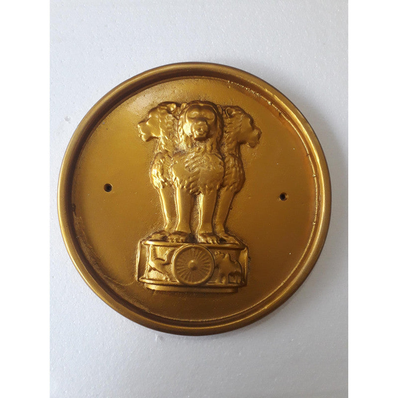 Republic of INDIA Coat Of Arms Plaque - NATIONAL Emblem Ashok STAMBH (3780)