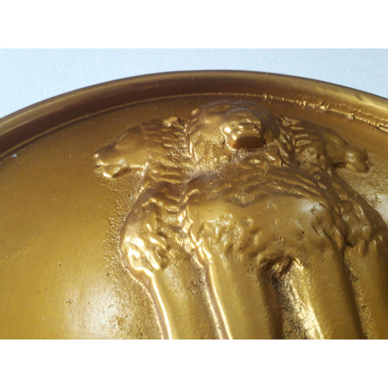 Indian NATIONAL Emblem PLAQUE - Republic of INDIA - Ashok STAMBH 3D Work Casting (3780)