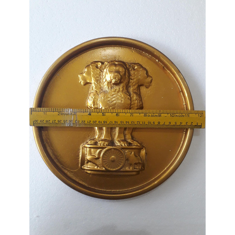 Indian National Emblem Wall Plaque - 11 Inches (3780)