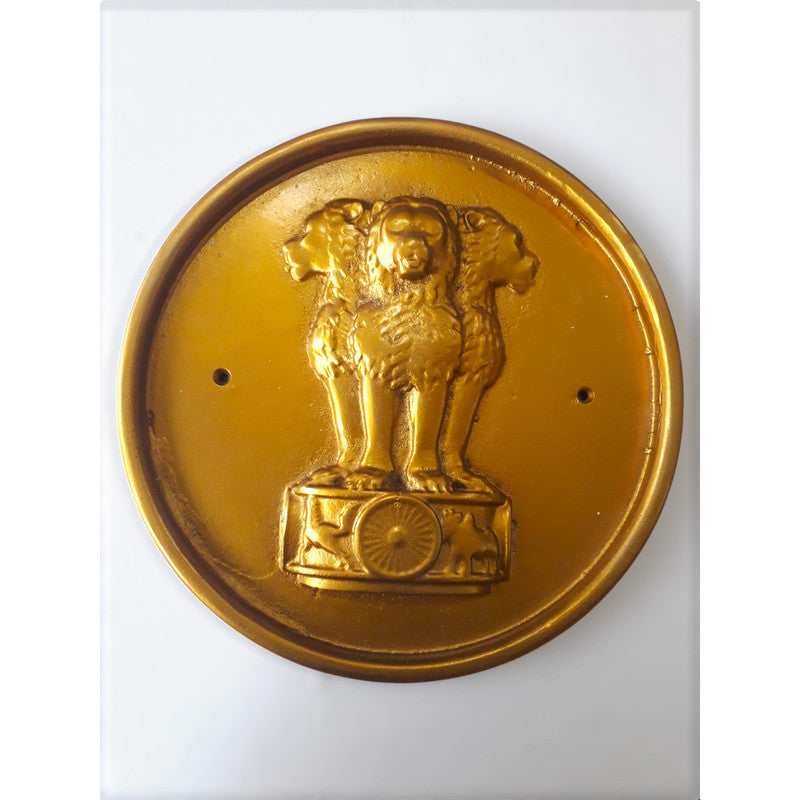 Republic of INDIA Coat Of Arms Plaque - NATIONAL Emblem Ashok STAMBH (3780)