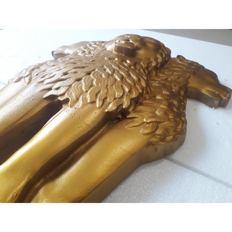 2 Feet Indian NATIONAL Emblem PLAQUE - Republic of INDIA - Ashok STAMBH 3D Work Casting (3781)