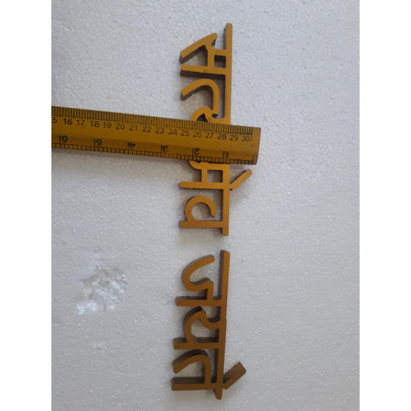 Indian SATY ME JAYTE Wall Letters - 1 Feet X 2.50 Inches - Solid (3796)