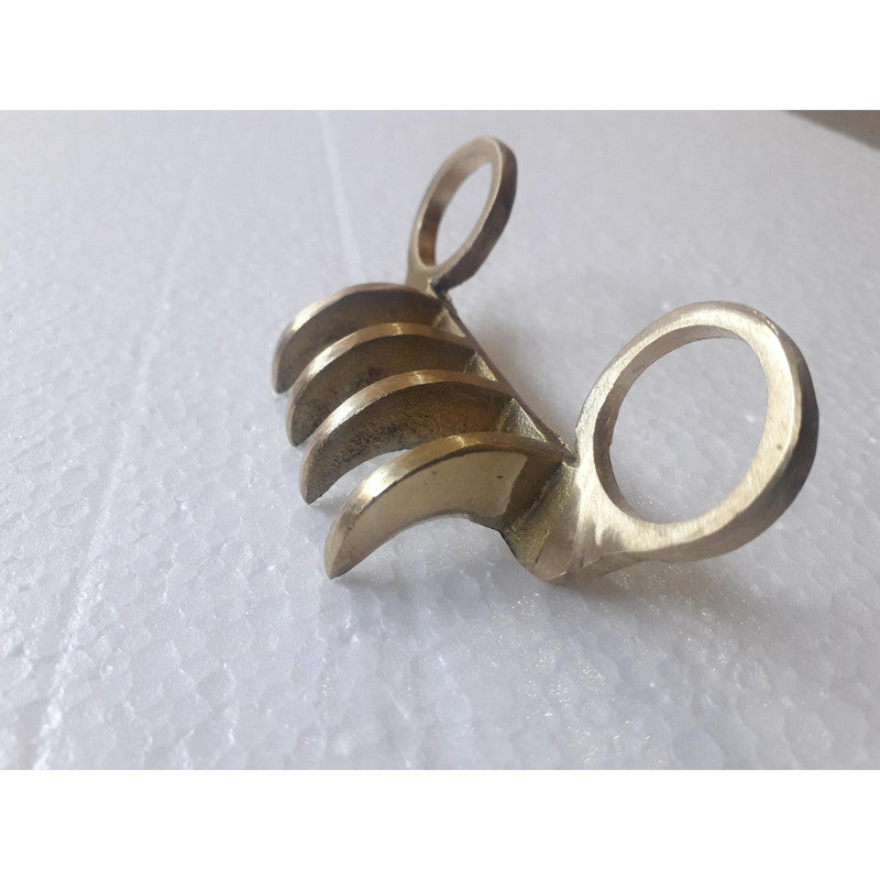Brass Bagh Nakh Vagh Nakh Maratha India Hand Forged Handmade (3799)