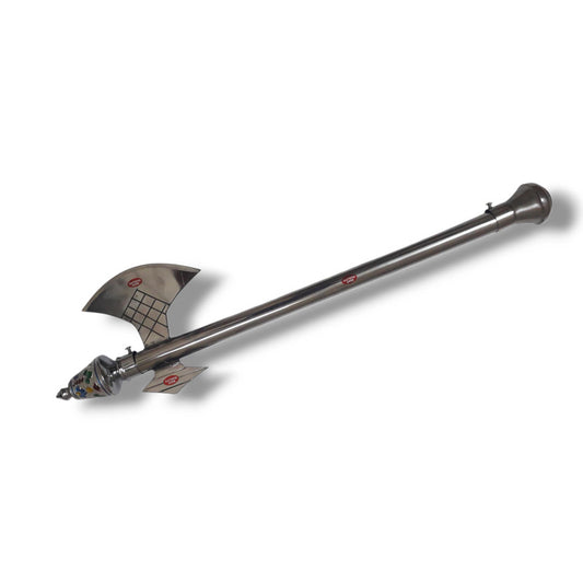 Stainless-Steel Full-Length Lord Parshuram Axe Vajra for Tree Cutting and Multipurpose (3832)