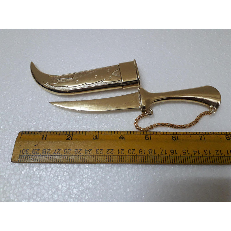 Stainless Steel Sikh Siri Sahib Taksali Singh Gold Plated (392)