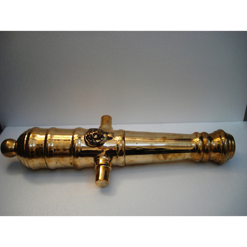 LARGE - VINTAGE style CANNON with STAND – BRASS – Heavy & Large - Best Collection (5001)
