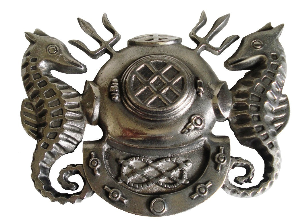 Marine Solid Navy Master Diver Plaque Deep Sea - DIVING HELMET Crests Badge (5116)
