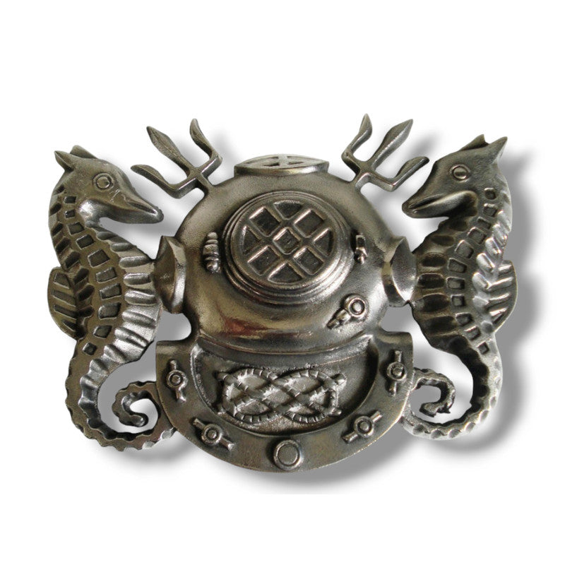 Marine Solid Navy Master Diver Plaque Deep Sea - DIVING HELMET Crests Badge (5116)