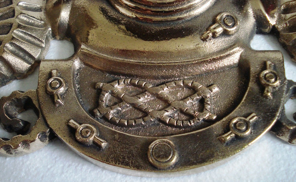 Marine Solid BRASS Navy Master Diver Plaque Deep Sea - DIVING HELMET Crests Badge (5117)