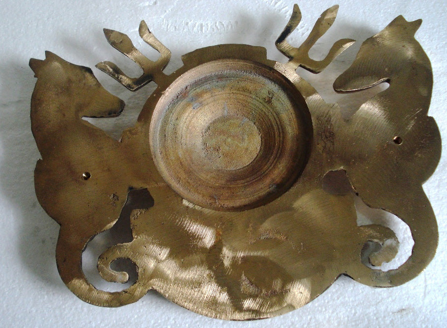 Marine Solid BRASS Navy Master Diver Plaque Deep Sea - DIVING HELMET Crests Badge (5117)