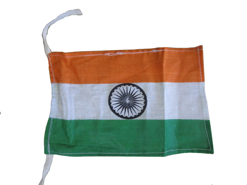 Pack of 20 pieces Indian NATIOINAL FLAG - POLYSTER- India - 7 x 5 Inches (5204)