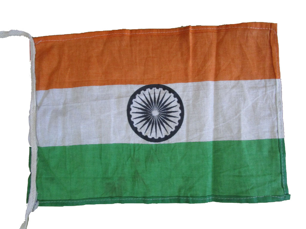 Pack of 10 pieces Indian NATIOINAL FLAG - POLYSTER- India - 12 x 8 Inches. (5205)