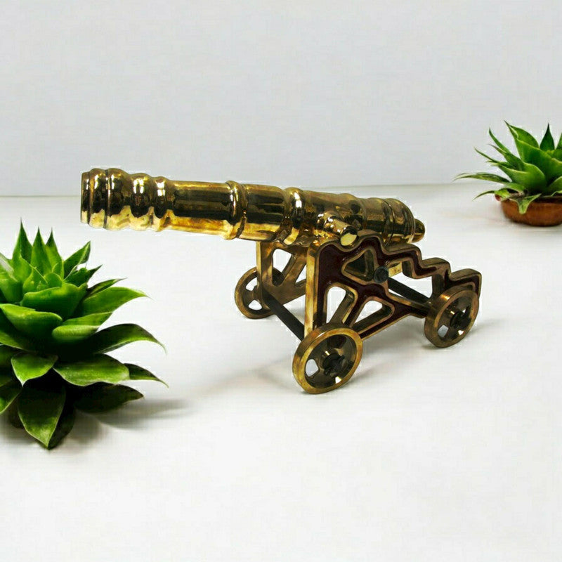 VINTAGE style CANNON with STAND – BRASS – Best Collection (5370)