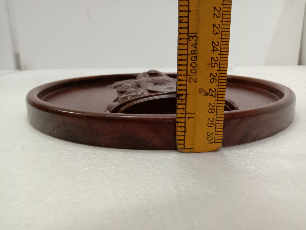 Indian NATIONAL Emblem Wooden Plaque - 3D Engraving - 12 Inches - Ashok STAMBH (5377)