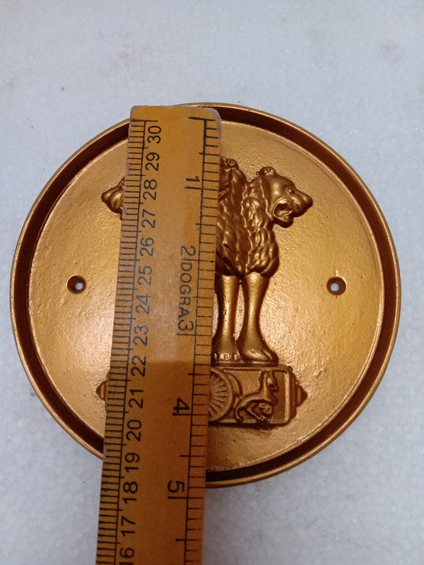 Indian NATIONAL Emblem PLAQUE - Republic of INDIA - Ashok STAMBH 3D (5378)