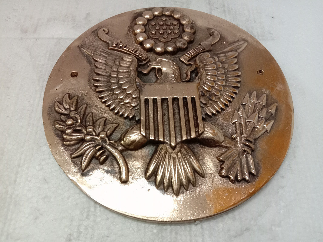 LARGE - US Army Plaque | 3D | 12" | Brass | United State Coat of Arms (5387)