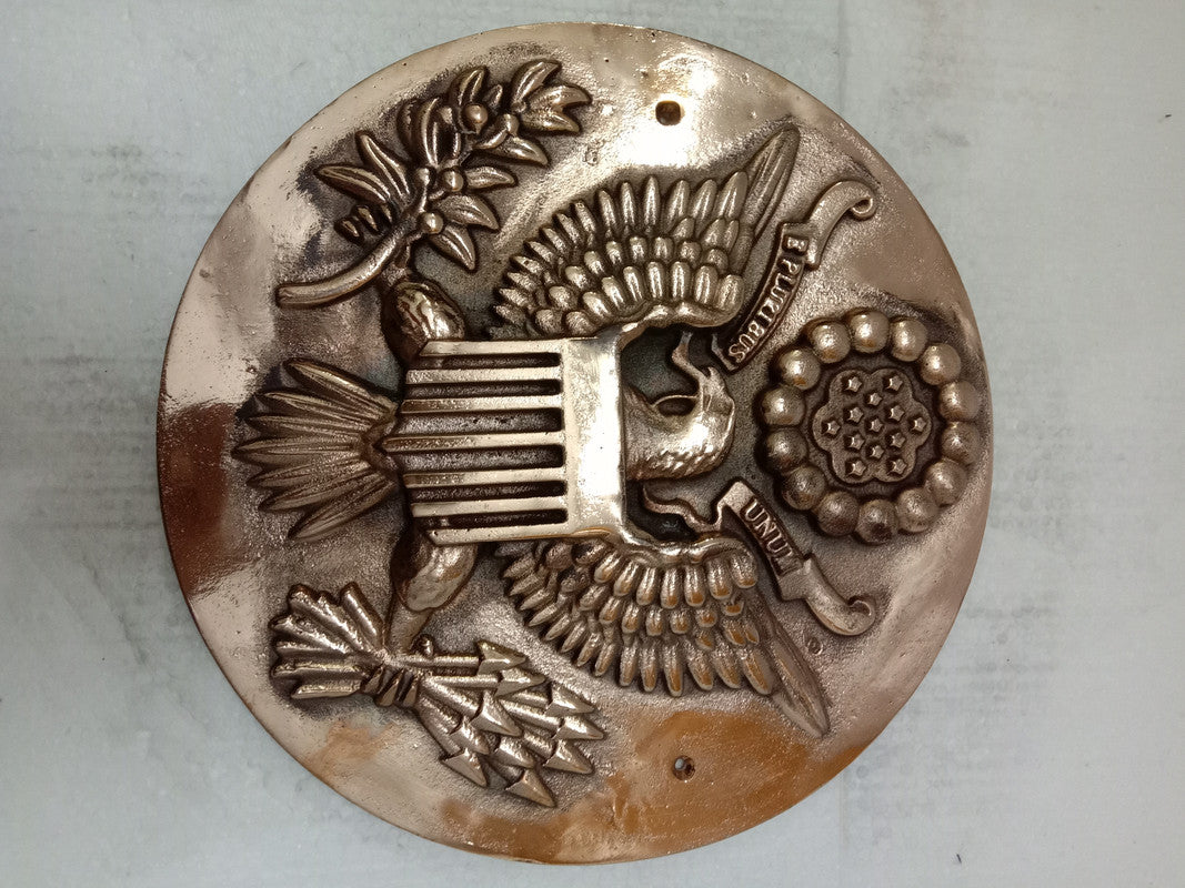LARGE - US Army Plaque | 3D | 12" | Brass | United State Coat of Arms (5387)