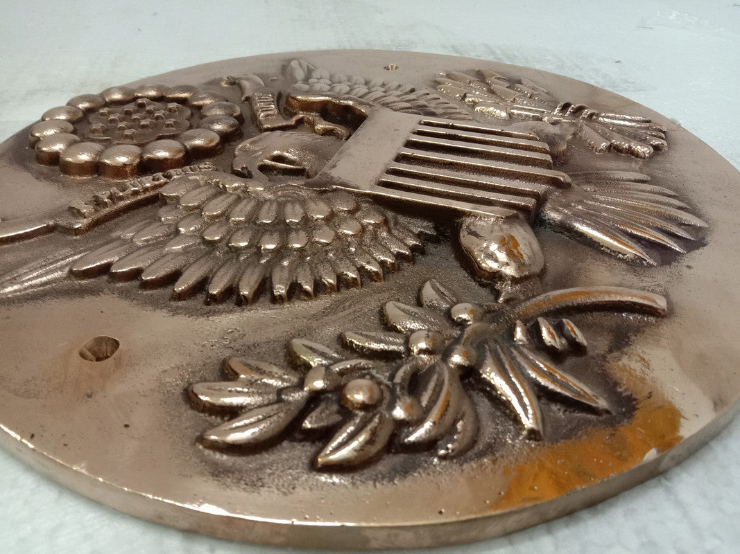 LARGE - US Army Plaque | 3D | 12" | Brass | United State Coat of Arms (5387)