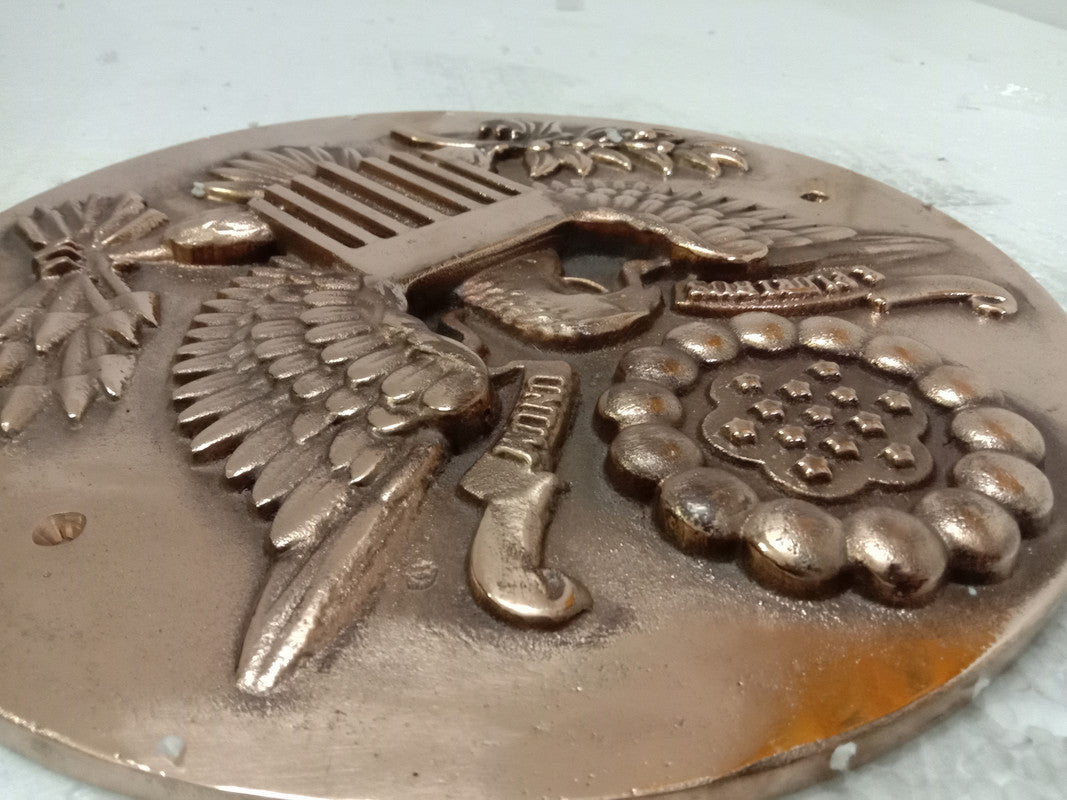 LARGE - US Army Plaque | 3D | 12" | Brass | United State Coat of Arms (5387)