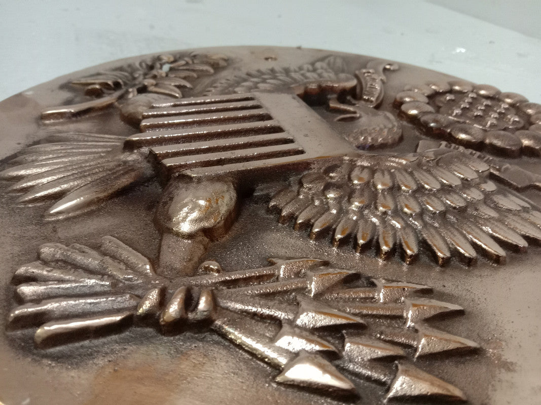 LARGE - US Army Plaque | 3D | 12" | Brass | United State Coat of Arms (5387)