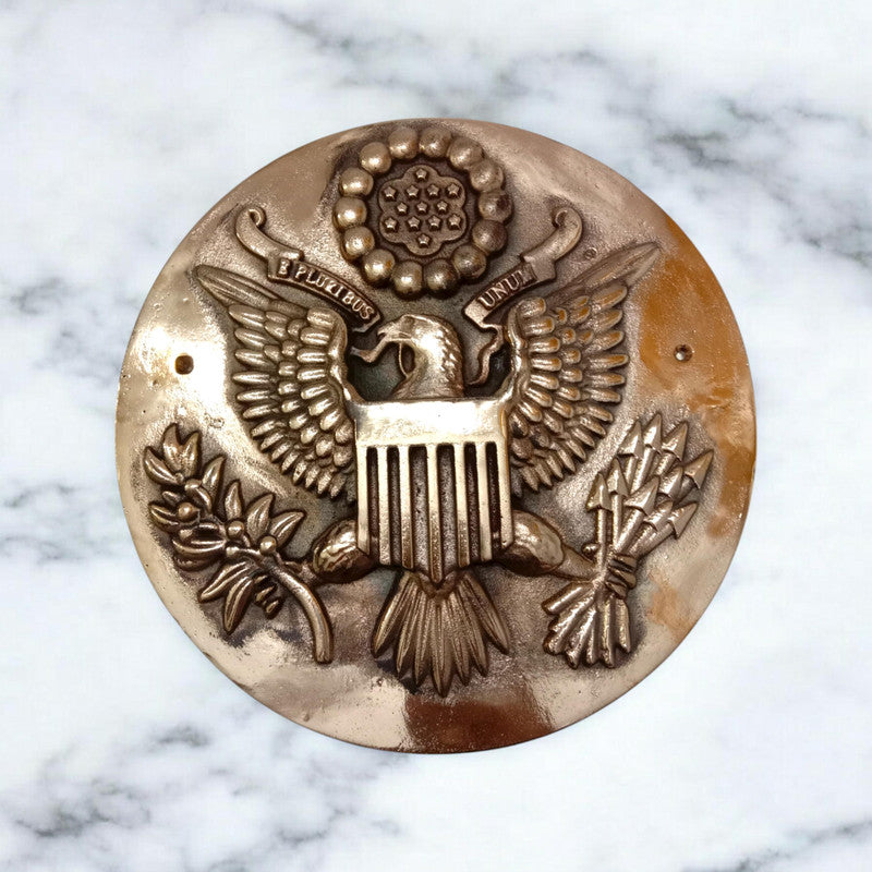 LARGE - US Army Plaque | 3D | 12" | Brass | United State Coat of Arms (5387)