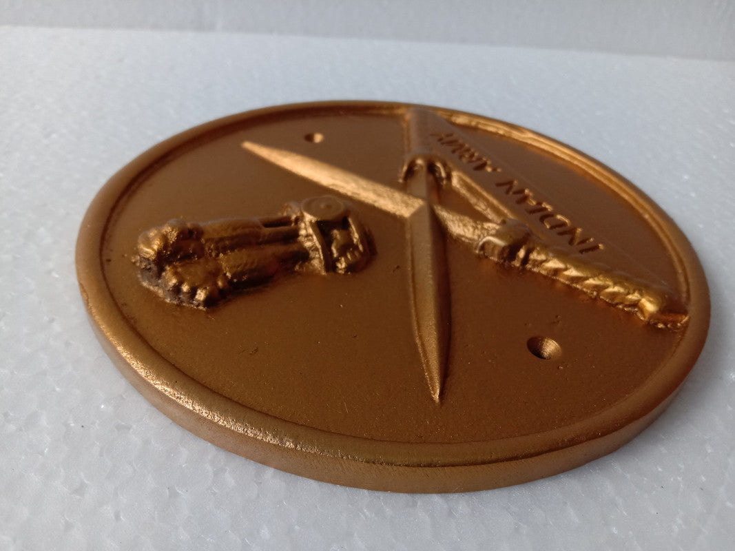 INDIAN ARMY Wall Plauque - Solid Casting - 6 Inches (5390)